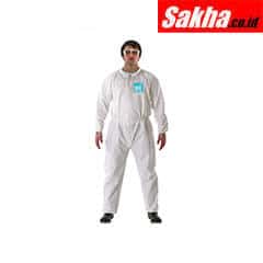 ANSELL 68-2000 Collared Coveralls with Elastic Cuff, Microporous