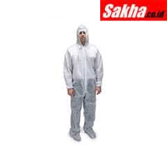 CONDOR 2KTP5 Hooded Disposable Coveralls with Elastic Cuff