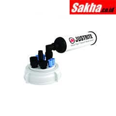 Justrite VaporTrap™ UN DOT Cap With Filter Kit, 70mm Cap, 4 Ports 1 8 OD Tubing, 3 Ports 1 4 OD Tubing, 1 Port 1 4 Or 3 8 Hose Barb