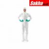 ANSELL S-BDCHT Hooded Disposable Coveralls with Elastic Cuff