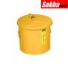 Justrite Dip Tank With HDPE Liner 5 Gallon,Self-Close Cover With Fusible Link