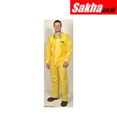 LAKELAND PBLC5412-LG Collared Chemical Resistant Coveralls with Open Cuff