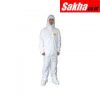 CONDOR 30C549 Hooded Disposable Coveralls with Elastic Cuff