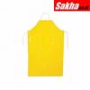 POLYCO 45404 Chemical Resistant Bib Apron, Yellow, 45 Length, 35 Width