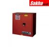 Justrite Sure-Grip® EX Combustibles Safety Cabinet For Paint And Ink 40 Gallon,1 Bi-Fold Self-Close Door