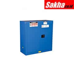Justrite Sure-Grip® EX Hazardous Material Steel Safety Cabinet 30 Gallon, 2 Self-Close Doors, Royal Blue