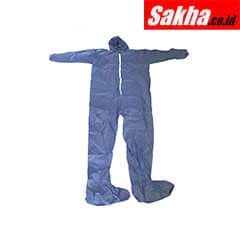 CONDOR 26W830 Hooded Disposable Coveralls with Elastic Cuff