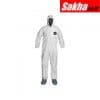 DUPONT NB122SWHSM002500 Hooded Disposable Coveralls with Elastic Cuff