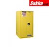 Justrite Sure-Grip® EX Flammable Safety Cabinet 60 Gallon,1 Bi-Fold Self-Close Door