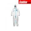 DUPONT TY198TWHSM0025PI Hooded Disposable Coveralls with Elastic Cuff