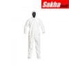 DUPONT IC105SWH3X002500 Collared Disposable Coveralls