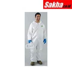 LAKELAND PBHBF428-MD Hooded Disposable Coveralls with Elastic Cuff