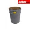 Justrite Cease-Fire® Waste Receptacle Safety Drum Can Only, 4.5 Gallon, Gray