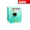 Justrite ChemCor® Countertop Corrosives Acids Safety Cabinet, 4 Gallon, 1 Manual-Close Door, Blue