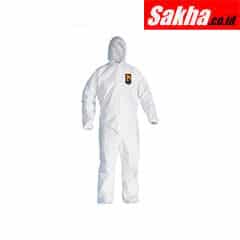 KLEENGUARD 49116 Hooded Disposable Coveralls with Elastic