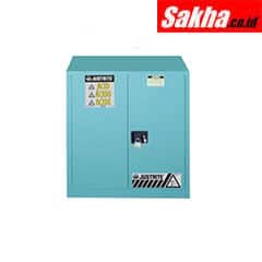 Justrite ChemCor® Corrosives Acids Safety Cabinet, 30 Gallon, 2 Self-Close Doors, Blue