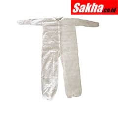 CONDOR 26W760 Collared Disposable Coveralls with Elastic