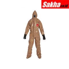 DUPONT RC128TTN4X000100 Hooded Chemical Resistant Coveralls