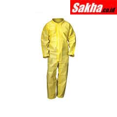 CONDOR 30LU93 Coveralls with Elastic Cuff, Chem Basic Material