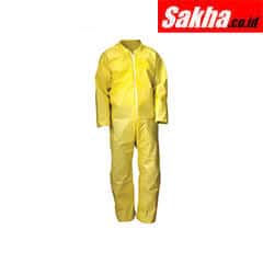 CONDOR 30LV15 Coveralls with Elastic Cuff, Chem Basic Material