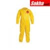 DUPONT QC120SYL7X001200 Collared Chemical Resistant Coveralls