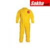 DUPONT QC125BYL6X001200 Collared Chemical Resistant CoverallDUPONT QC125BYL6X001200 Collared Chemical Resistant Coverall