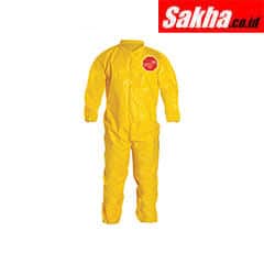 DUPONT QC125BYL6X001200 Collared Chemical Resistant CoverallDUPONT QC125BYL6X001200 Collared Chemical Resistant Coverall