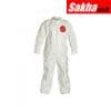 DUPONT SL120BWH3X001200 Coveralls with Open Cuff