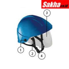 Catu MO-185-B Helmet with Built-in Face Shield