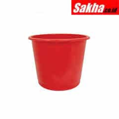 Offis OFI8430240K Plastic Red Waste Bin - 14 Litre