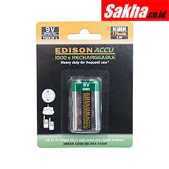 Edison EDI9044440K 9V Single NIMH Rechargeable 170 mAh Battery SHELF/DRS