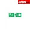 Sitesafe SSF9640430K Fire Exit Arrow Right Rigid PVC Sign 450 x 150mm