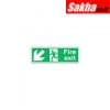 Sitesafe SSF9640470K Fire Exit Arrow Down Left Rigid PVC Sign 450 x 150mmSitesafe SSF9640470K Fire Exit Arrow Down Left Rigid PVC Sign 450 x 150mm