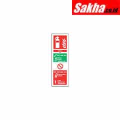 Sitesafe SSF9641020K Water Fire Extinguisher Vinyl Sign 100 x 300mm