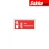 Sitesafe SSF9641100K Fire Extinguisher Rigid PVC Sign 200 x 100mm