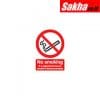 Sitesafe SSF9641360K No Smoking it is Against the Law Rigid PVC Sign 148 x 210mm