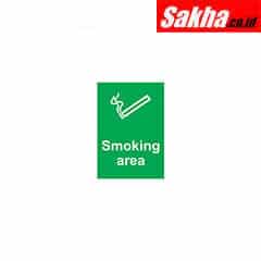 Sitesafe SSF9641560K Smoking Area Rigid PVC Sign - 210 x 148mm