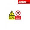 Sitesafe SSF9642910K Hazard Area Rigid PVC Danger Sign - 450 x 300mm