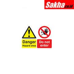 Sitesafe SSF9642910K Hazard Area Rigid PVC Danger Sign - 450 x 300mm
