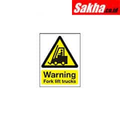 Sitesafe SSF9643090K Fork Lift Trucks Rigid PVC Warning Sign - 297 x 420mm