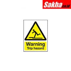 Sitesafe SSF9643300K Trip Hazard Rigid PVC Warning Sign - 297 x 420mm