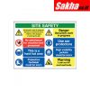 Sitesafe SSF9644530K Site Safety Work in Progress Rigid PVC Sign - 800 x 600mm