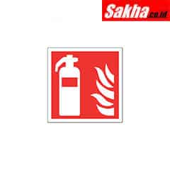Sitesafe SSF9645310K Fire Extinguisher Rigid PVC Sign - 200 x 200mm