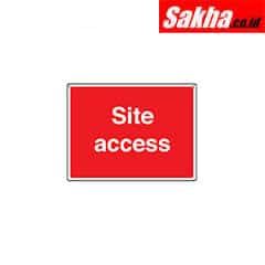 Sitesafe SSF9645510K General Construction Site Access Rigid PVC Sign - 600 x 450mm