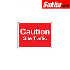 Sitesafe SSF9645530K General Construction Site Traffic Rigid PVC Sign - 600 x 450mm
