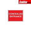 Sitesafe SSF9645600K General Construction Concealed Entrance Rigid PVC Sign - 600 x 450mm