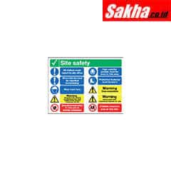 Sitesafe SSF9646850K Site Safety Rigid PVC Sign - 800 x 600mm