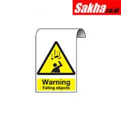 Sitesafe SSF9646900K Falling Objects Aluminium Warning Sign - 300 x 500mm
