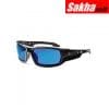 SKULLERZ BY ERGODYNE ODIN Safety Glasses Blue Mirror Black