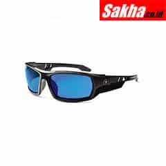 SKULLERZ BY ERGODYNE ODIN Safety Glasses Blue Mirror Black